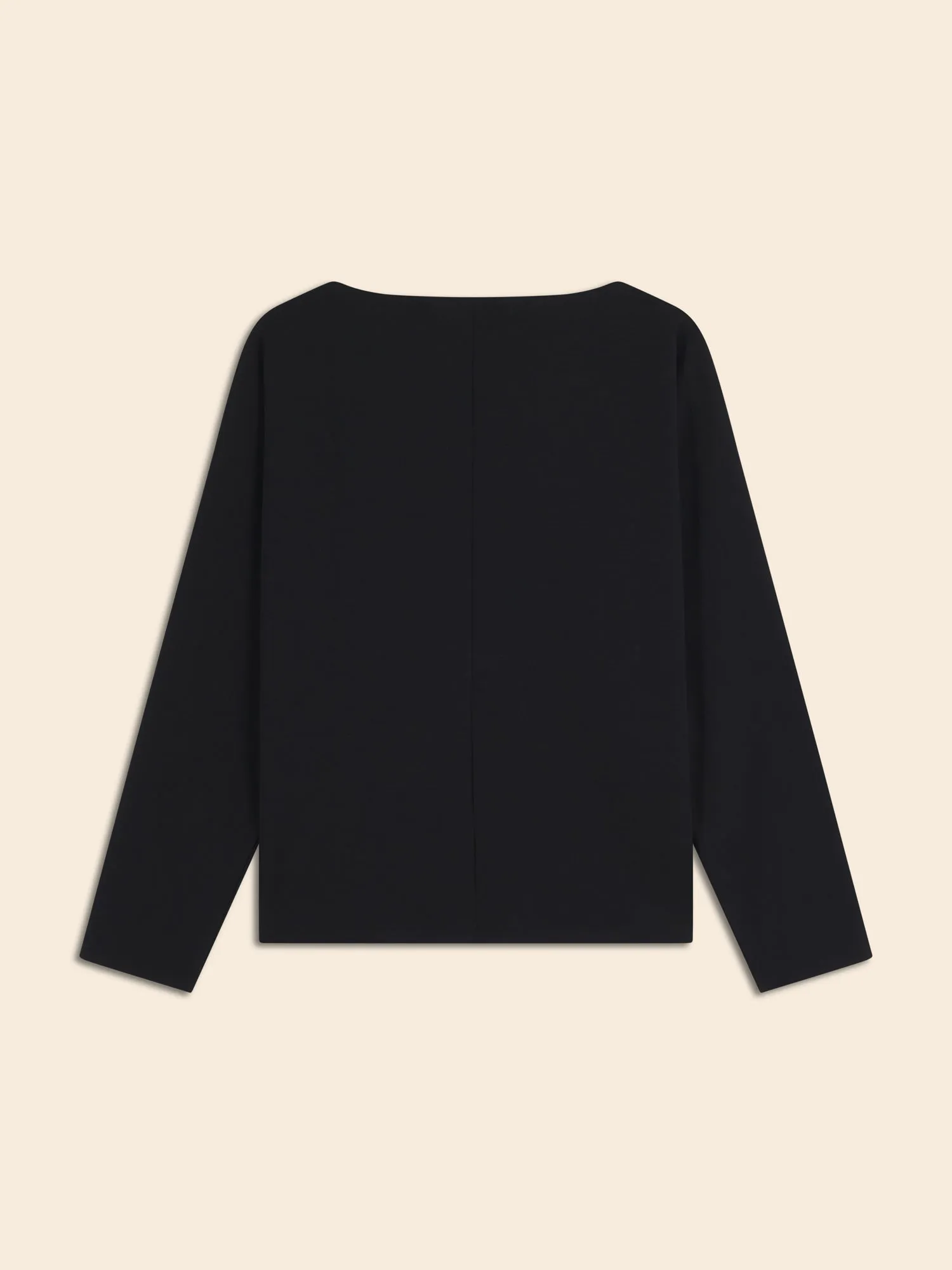 Wool-Blend Scuba Dolman Top Banana Republic