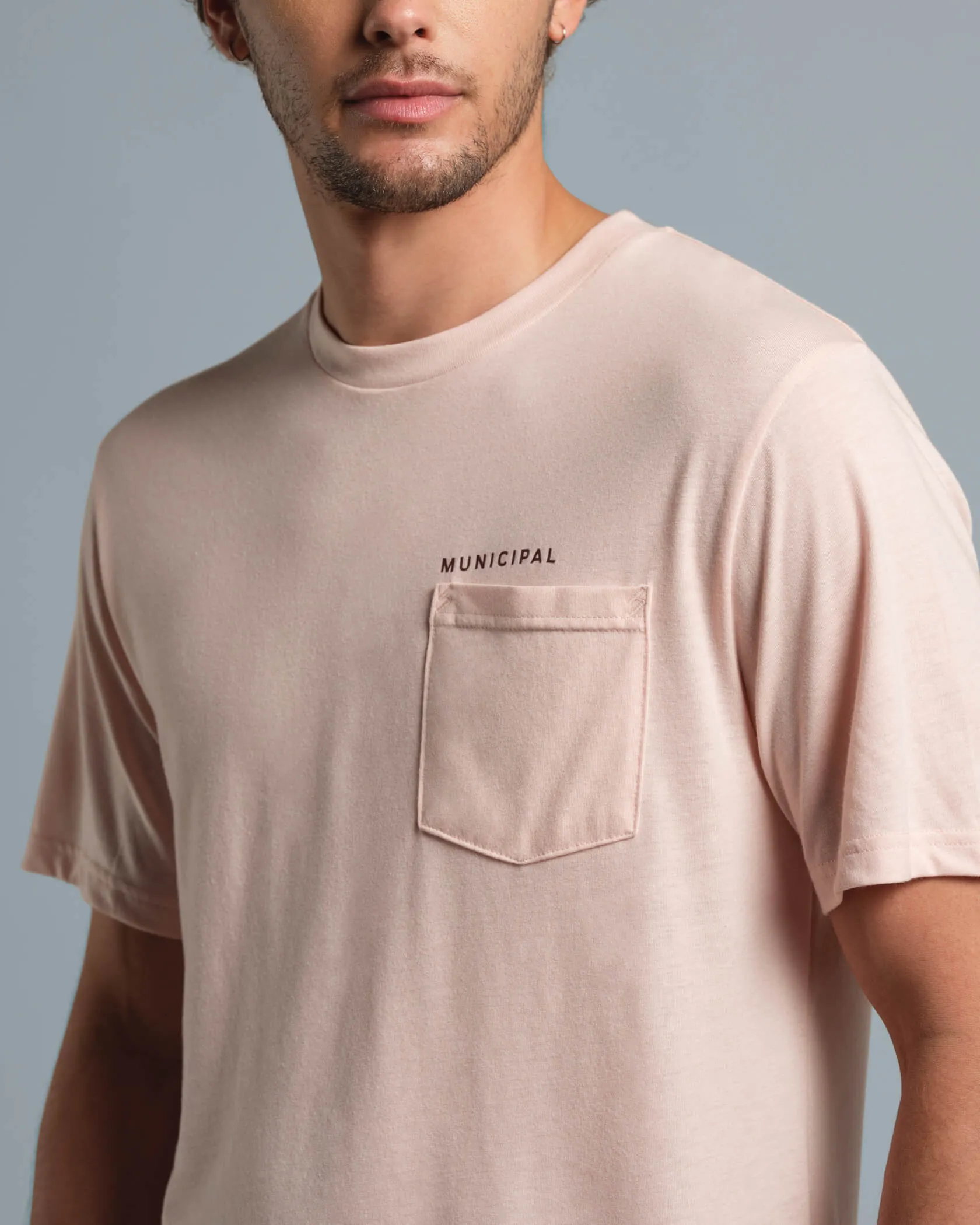 Wordmark SuperBlend Pocket T-Shirt Municipal