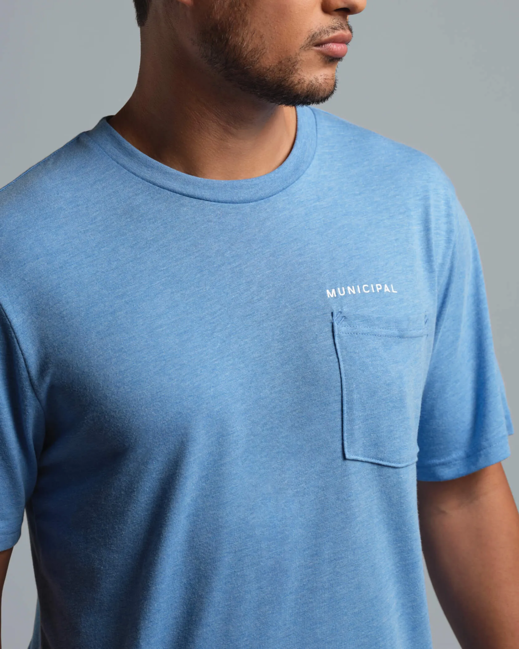 Wordmark SuperBlend Pocket T-Shirt Municipal
