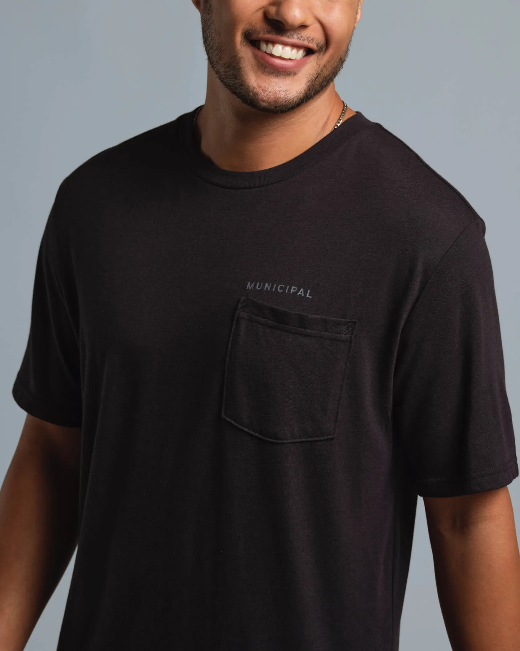 Wordmark SuperBlend Pocket T-Shirt Municipal