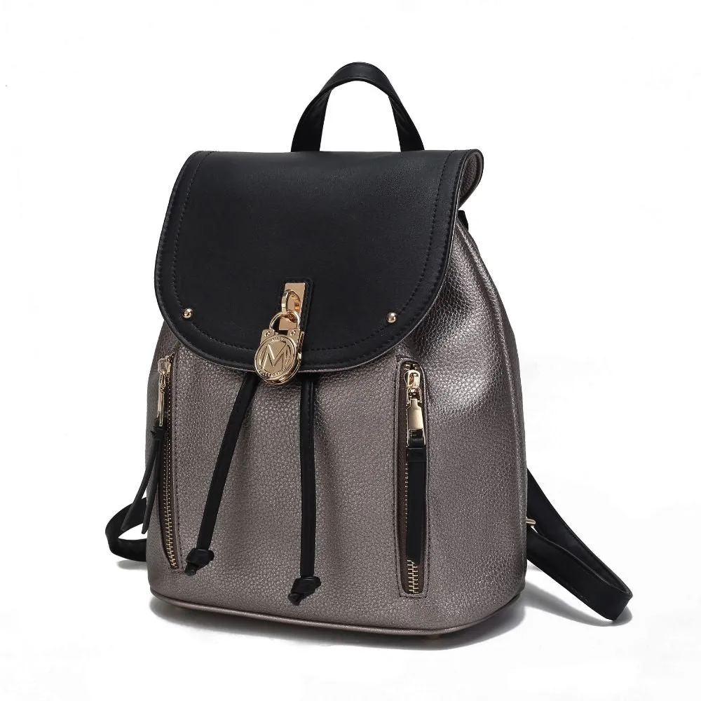 Xandria Vegan Leather Womens Backpack