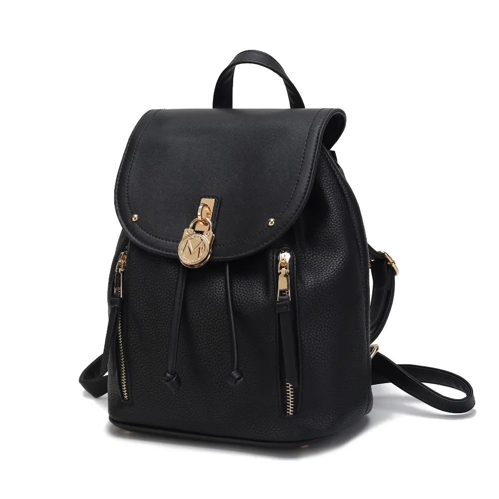 Xandria Vegan Leather Womens Backpack