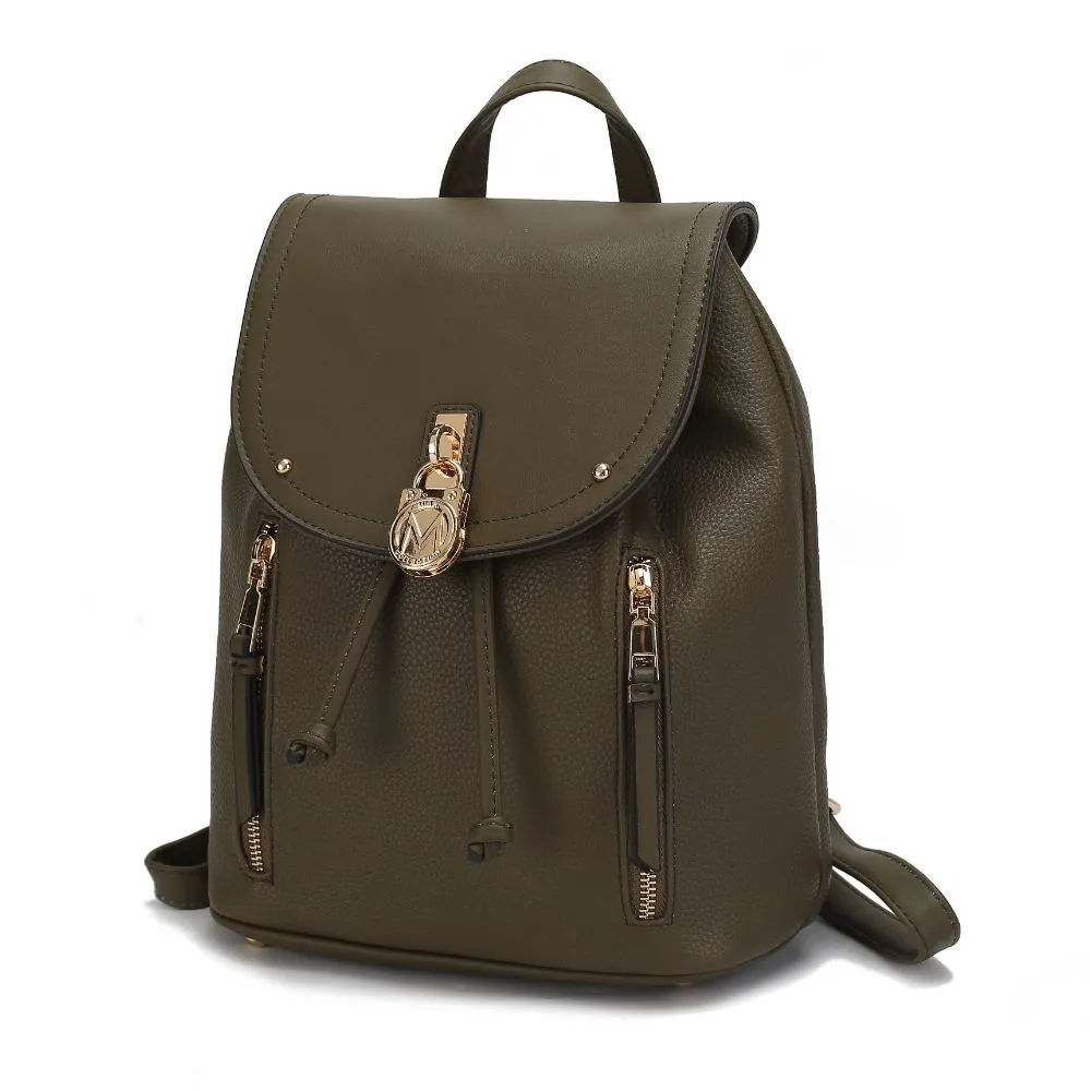 Xandria Vegan Leather Womens Backpack