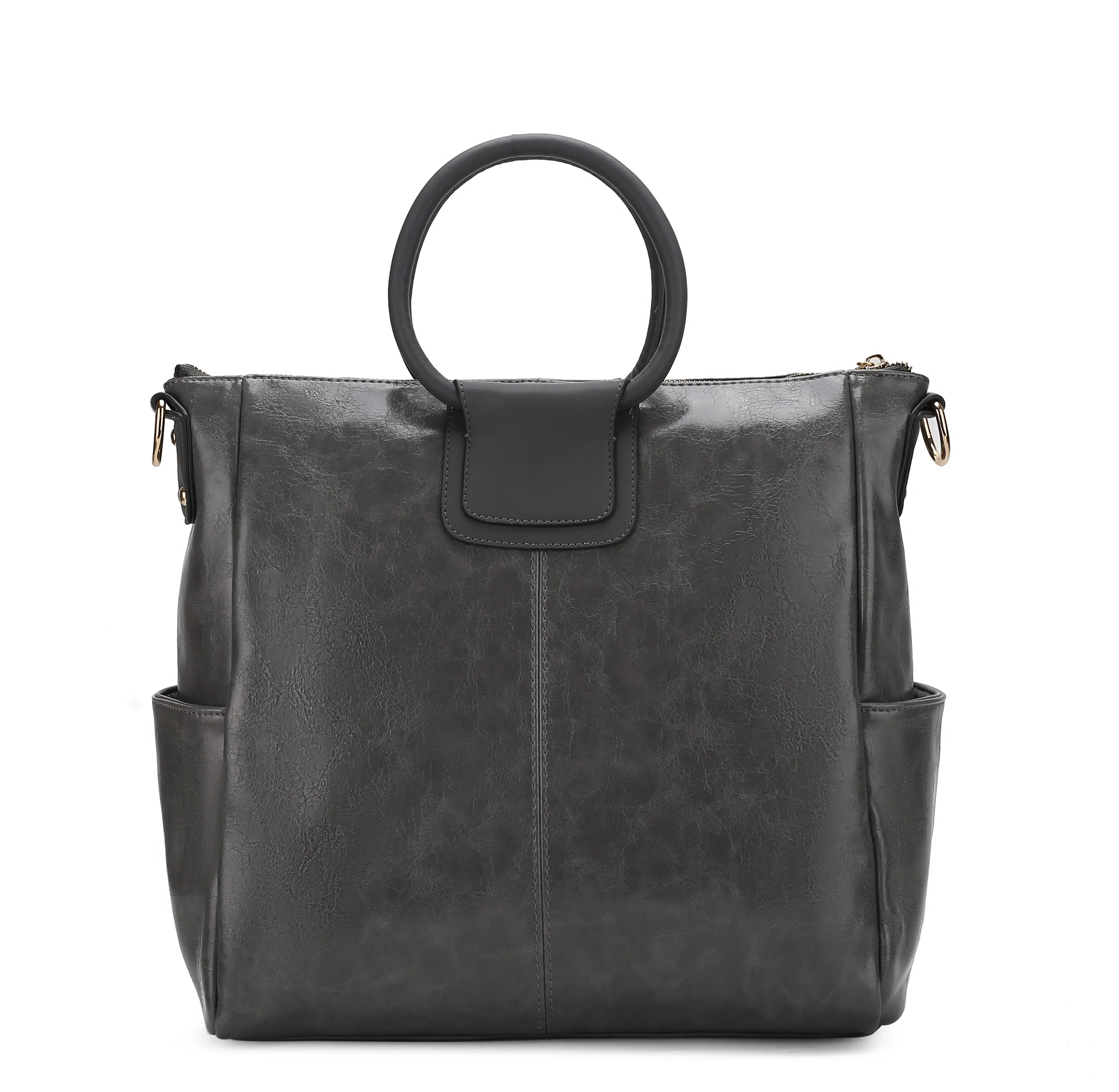 Zori Vegan Leather Womens Tote Bag with pouch and wallet -3 pieces